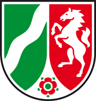 Das Bild zeigt das Wappen von NRW.