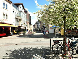 Das Bild zeigt die Fußgängerzone der Stadt Datteln.