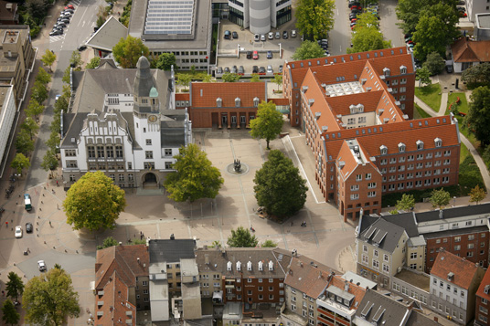 Das Bild zeigt ein Gladbecker Luftbild