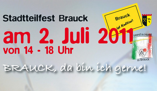 Das Bild zeigt den Flyer des 5. Stadtteilfestes