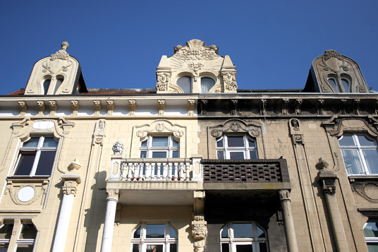 Das Bild zeigt eine Fassade in Gladbeck