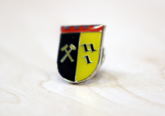 Das Bild zeigt einen Ansteck-Pin von Gladbeck