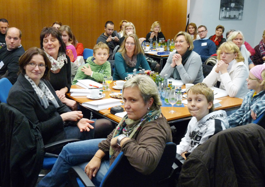 Das Bild zeigt die Besucher des Comenius-Projektes
