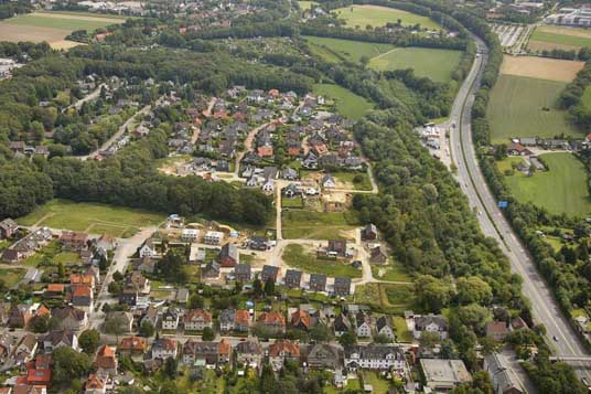 Das Bild zeigt das Baugebiet Bloomshof