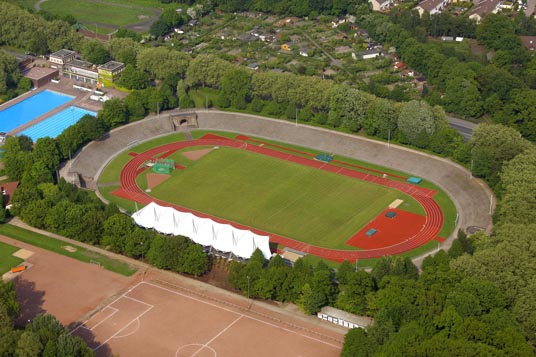 Das Bild zeigt das Gladbecker Stadion