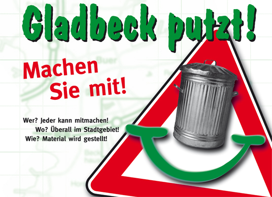 Das Bild zeigt das Logo zu Gladbeck putzt!