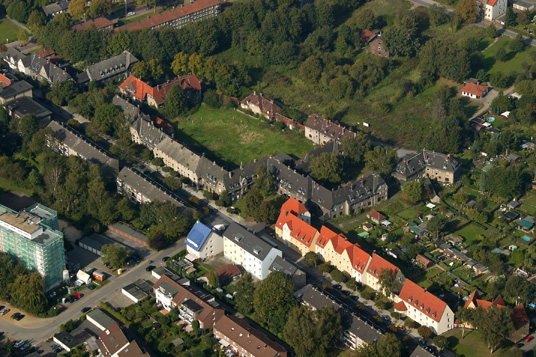 Das Bild zeigt die Schlägel & Eisen Siedlung