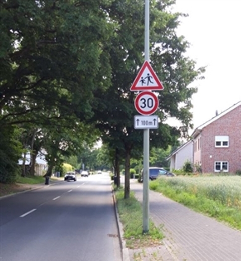 Vor der Kita in Sythen gilt nun Tempo 30.