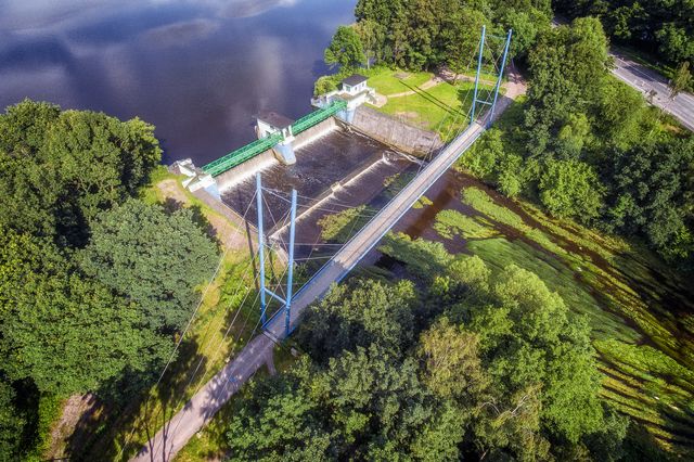 Steverbruecke Luftbild - Foto Stadtverwaltung