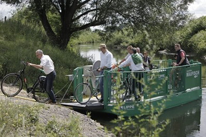 Lippefähre Maifisch im Ortsteil Haltern-Flaesheim