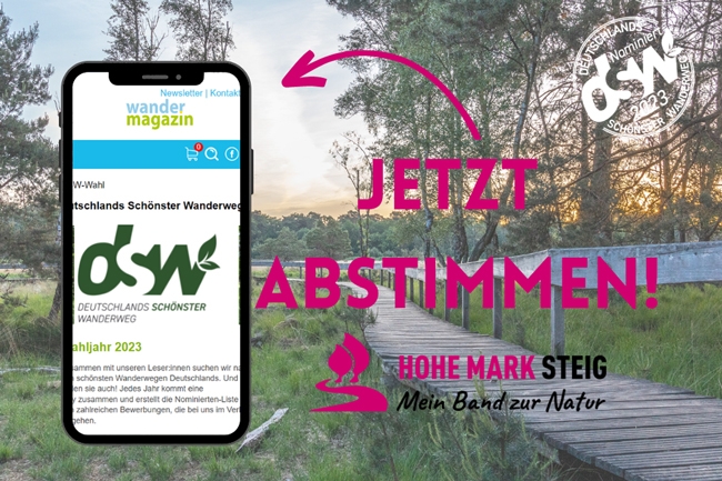 Titelbild vom Hohe Mark Steig und der Wahlaktion-Foto Naturpark Hohe Mark