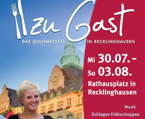 Ausschnitt Plakat zu Gast in Recklinghausen