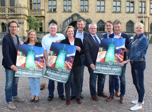 Die Kooperationspartner stellten das Programm von „Recklinghausen leuchtet“ vor.