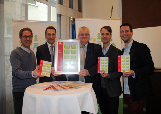 Präsentation der Sonderbriefmarke