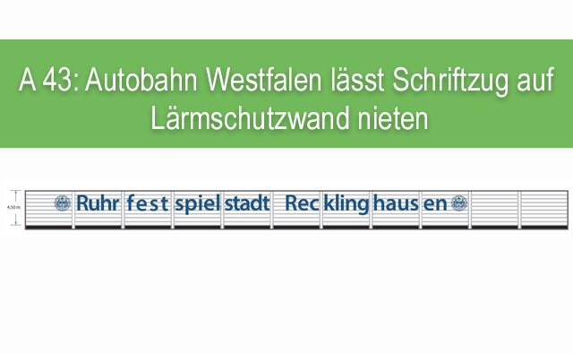 Schriftzug: Ruhrfestspielstadt Recklinghausen 
