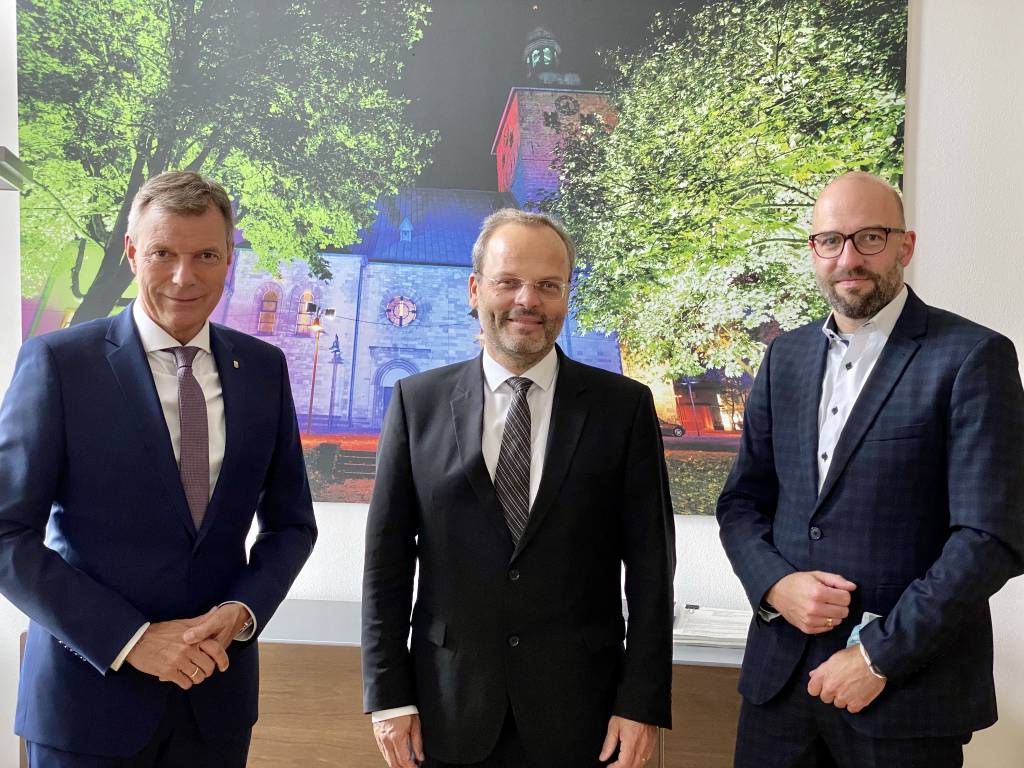 Besuch Dr. Klein mit Tesche und Kortenjann