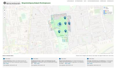 Screenshot der WikiMap