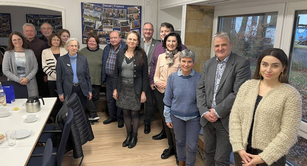 Eine Besuchergruppe aus Douai war zu Gast in der "Brücke" in Recklinghausen. Foto: Stadt RE