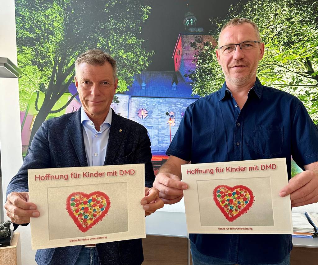 Bürgermeister Christoph Tesche und Andreas Eilhard