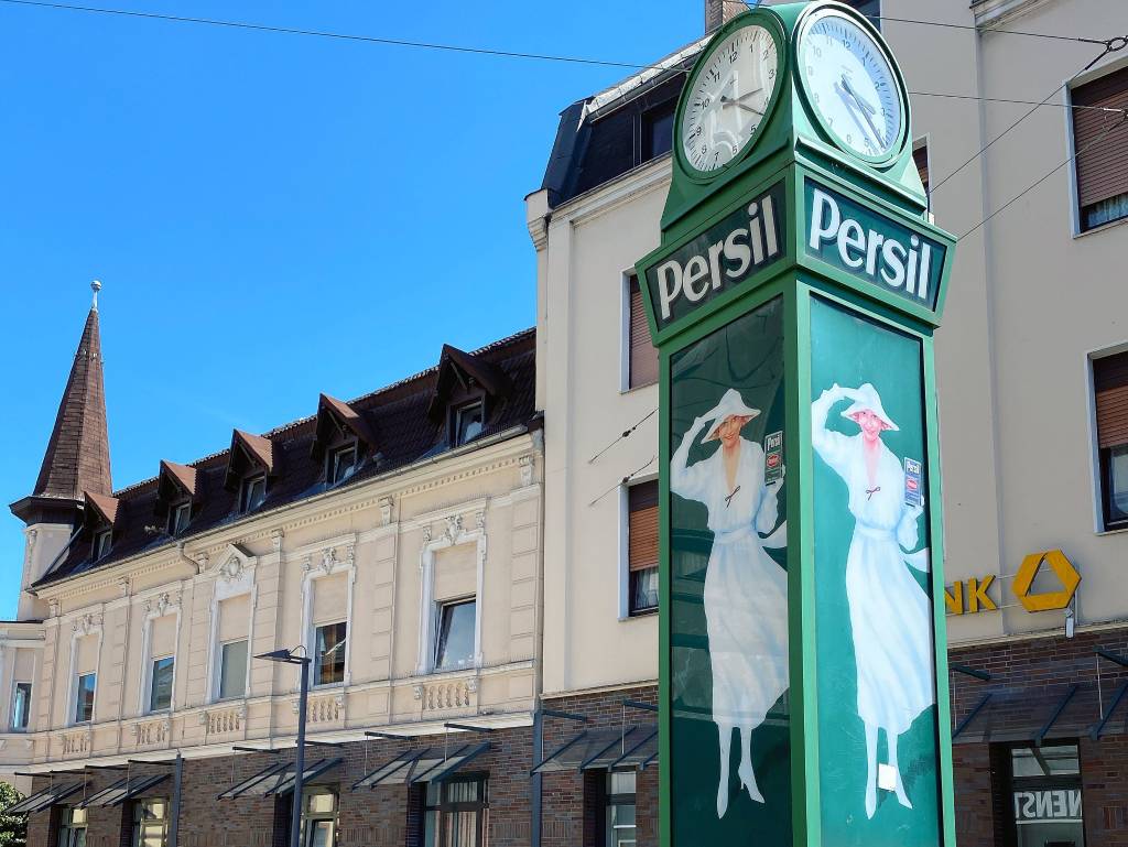 Die Persiluhr auf dem Neumarkt in Recklinghausen Süd. Foto: Stadt RE
