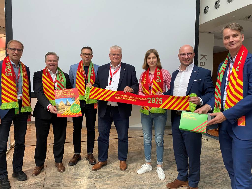 Foto von der Mitgliedervesammlung beim Hansetag 2024 in Beckum. Foto: Stadt rE