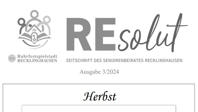 Titelbild der Resolut-Herbstausgabe
