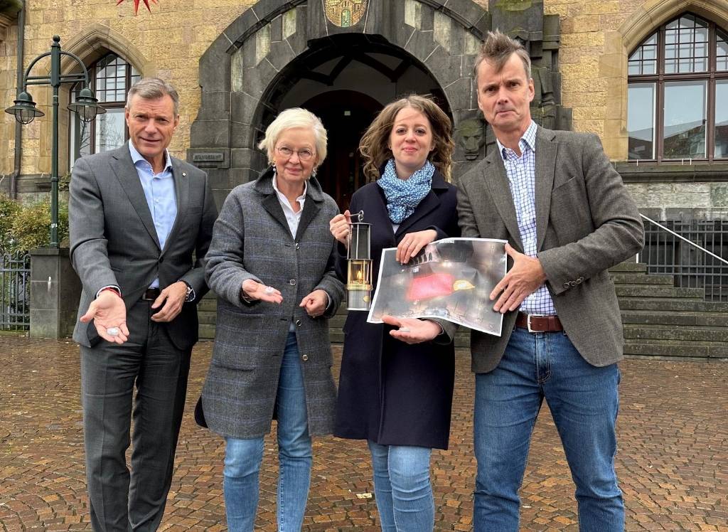 Rathaus Recklinghausen Werbung Weltrekordversuch