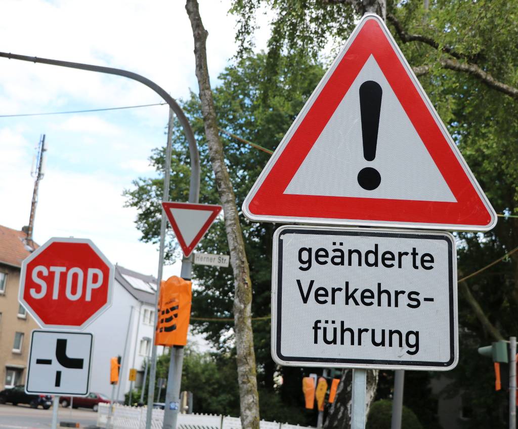 Die Baustelle an der Herner Straße. Foto: Stadt RE