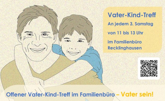 Plakat zum Vater-Kind-Treff