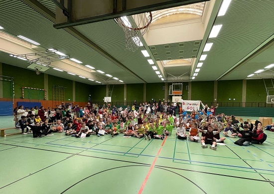 Mannschaften des Minibasketball-Turniers