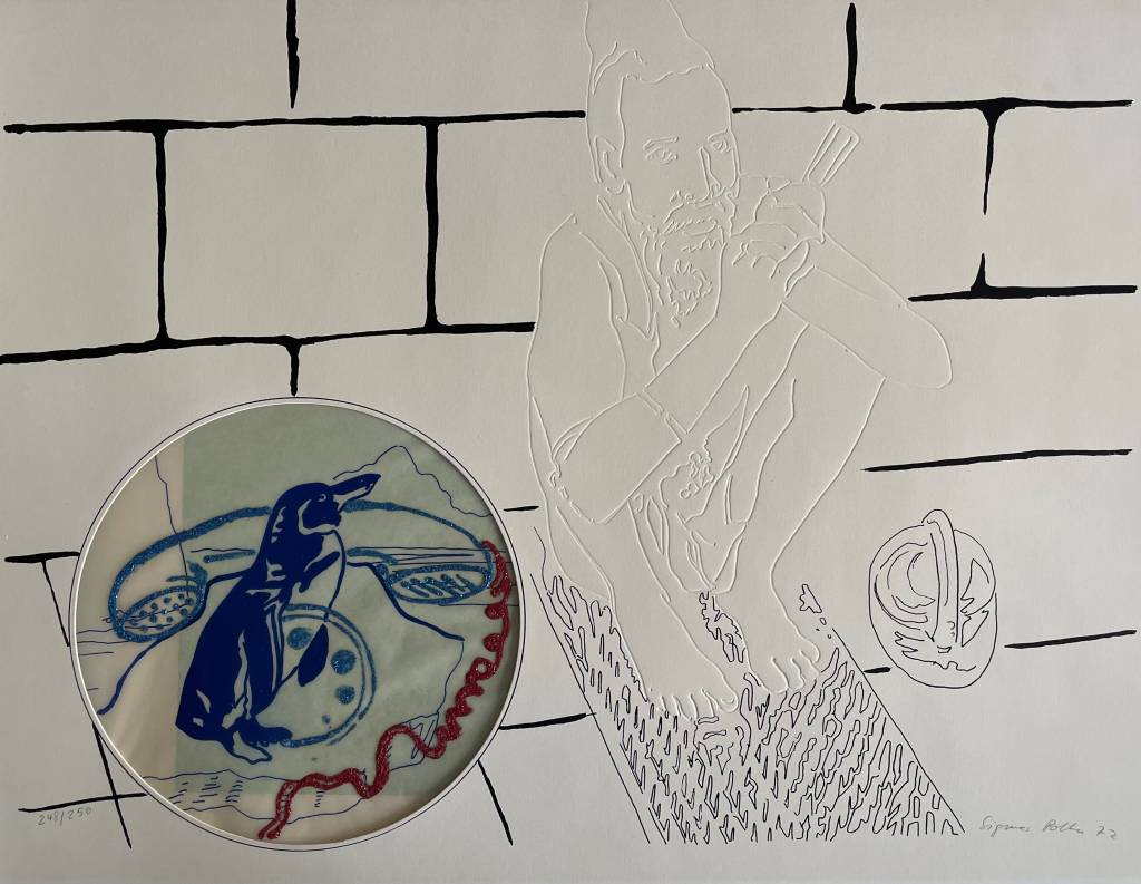 Sigmar Polke, Ohne Titel, 1972, Siebdruck und Blindprägung, 248/250, 50 x 65 cm