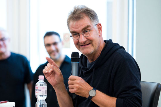 Journalist und Autor Jürgen Wiebicke beim Vortrag in der Recklinghäuser VHS.