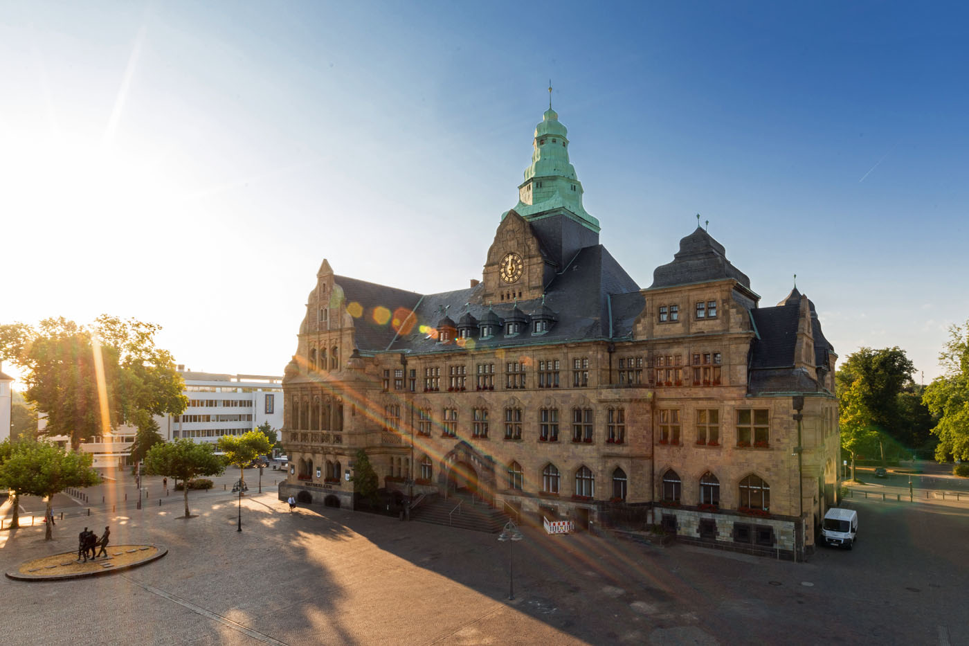 Das Recklingh&auml;user Rathaus.