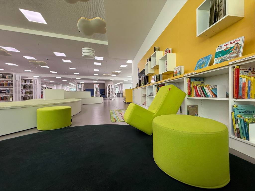 Blick in die Stadtbibliothek.