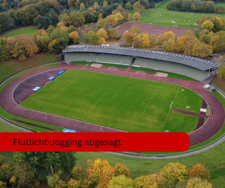 Symbolbild Absage Flutlicht-Jogging