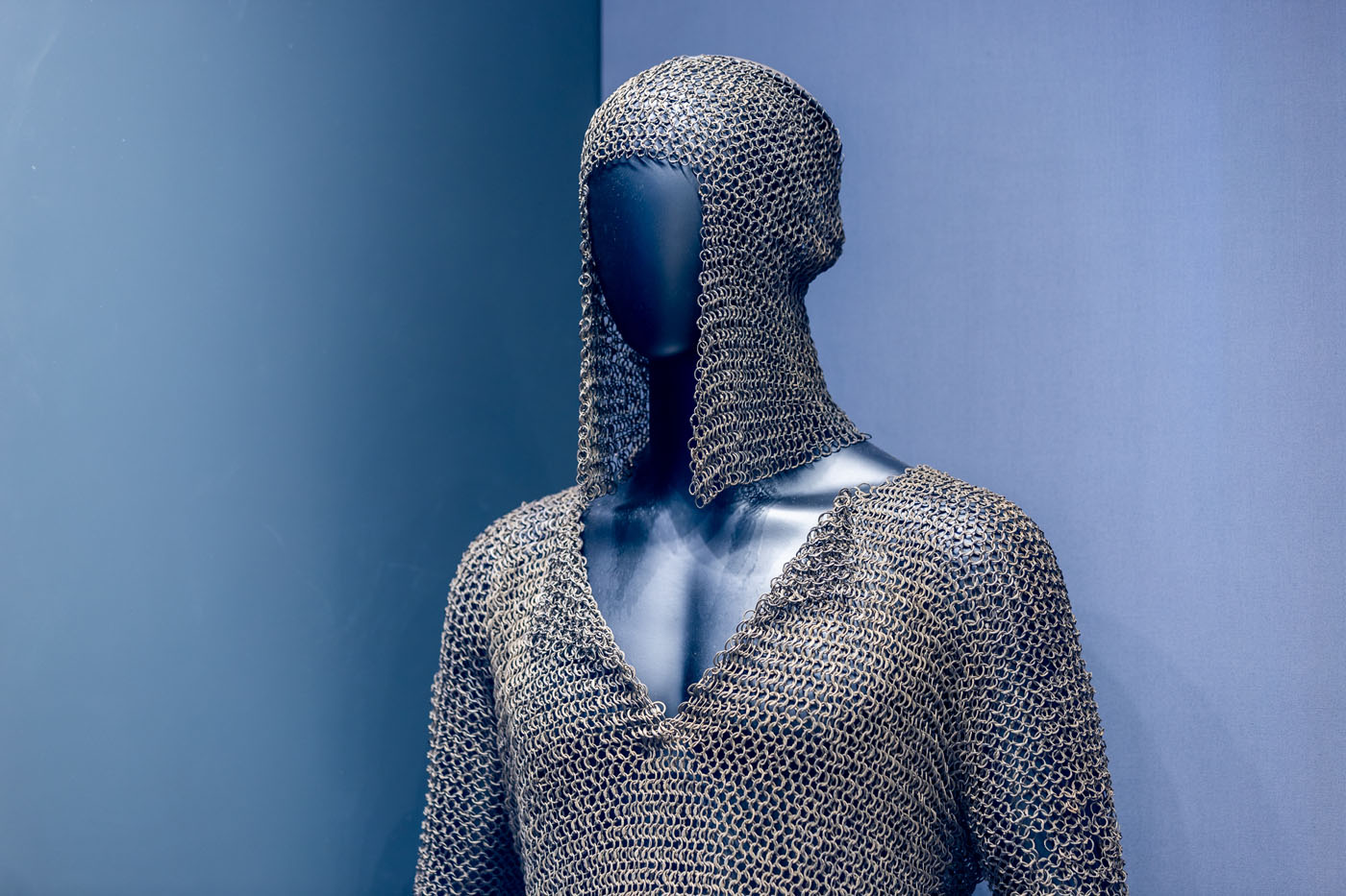 Ein Kettenhemd - ein Ausstellungsst&uuml;ck in der RETRO Station. Foto: Thomas Nowaczyk