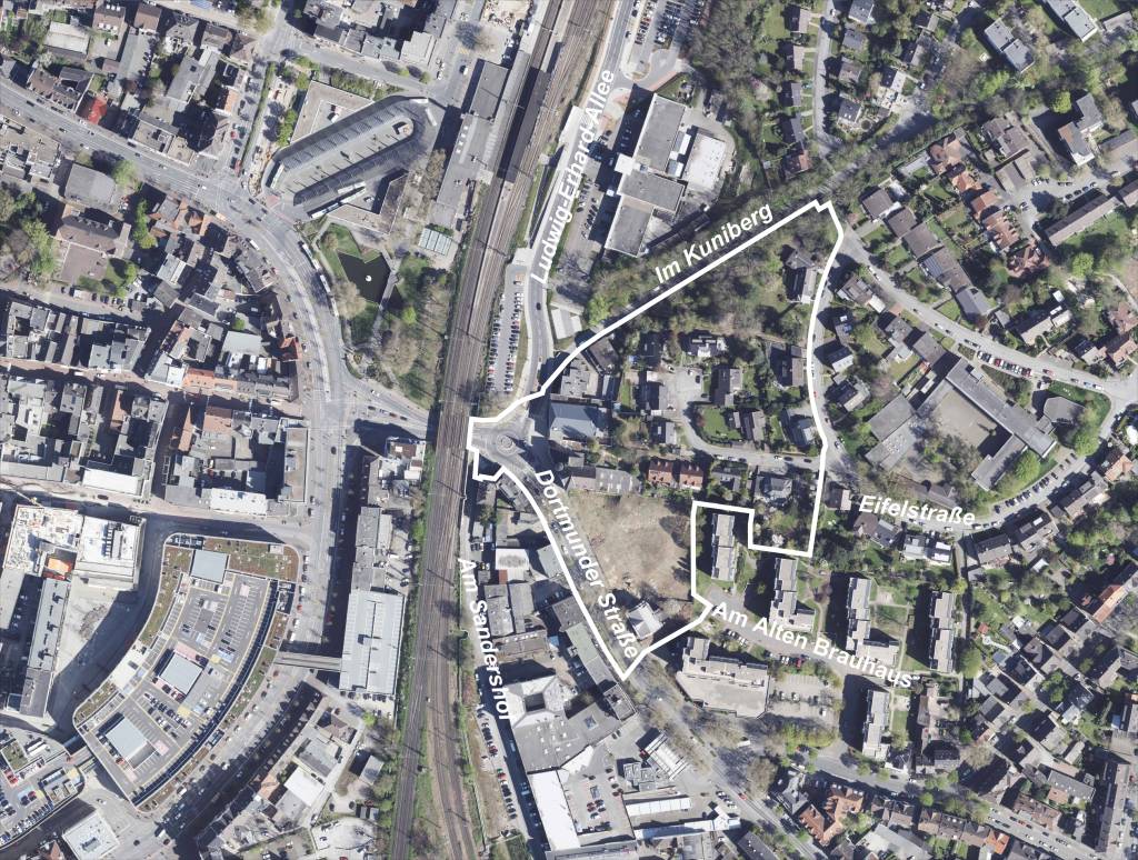 Der Bereich aus der Vogelperspektive. Foto: &copy; RVR, 2021, dl-de/by-2-0.