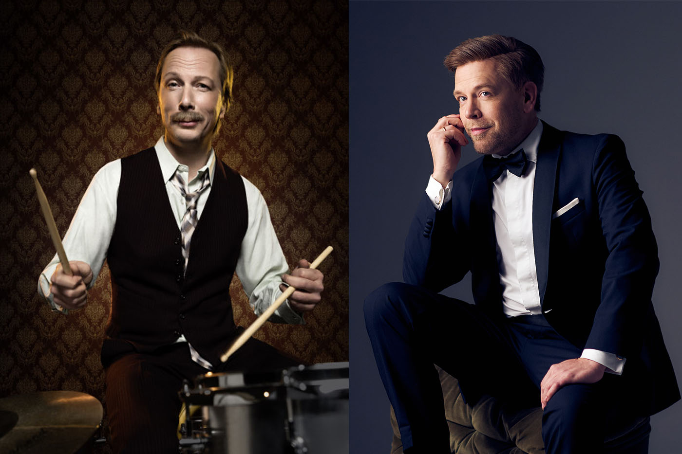 Pawel Popolski alias Achim Hagemann und Tom Gaebel treten im Ruhrfestspielhaus auf.