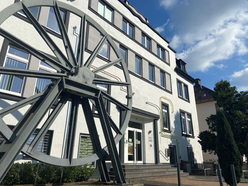 Das Institut f&uuml;r Stadtgeschichte an der Hohenzollernstra&szlig;e.