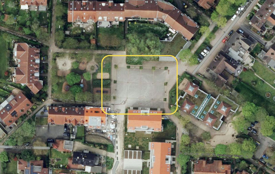 Zur Umgestaltung des Marktplatzes Stuckenbusch werden weiterhin Ideen gesucht.