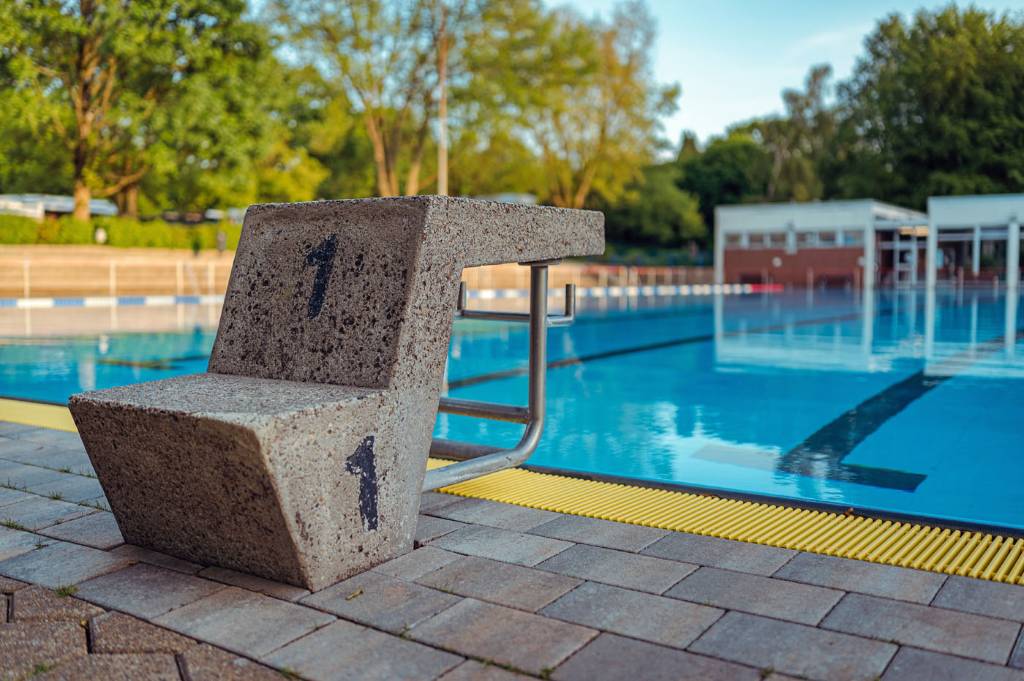 Blick ins Freibad Mollbeck.