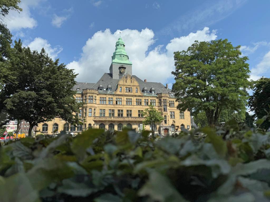Das Recklingh&auml;user Rathaus.
