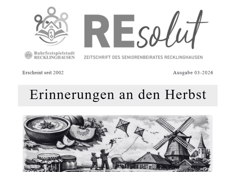 Teil des Titelbilds der Zeitschrift REsolut, Ausgabe 03/2026.