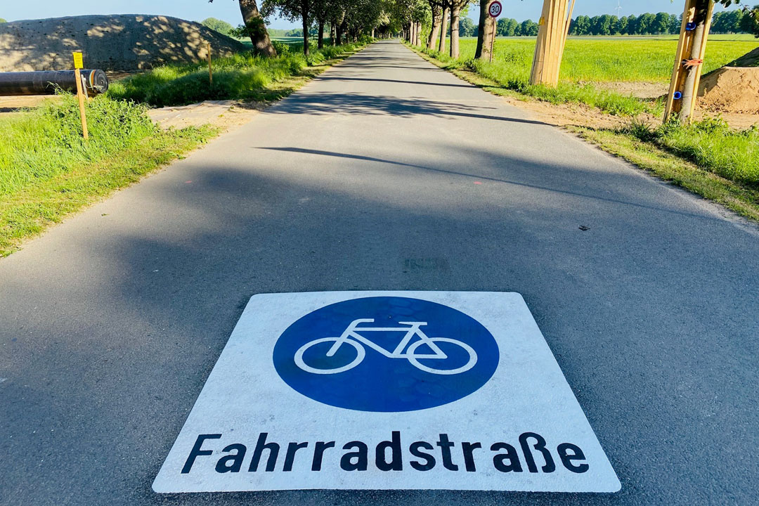 Symbolbild: Fahrradstra&szlig;e in der Mollbeck.