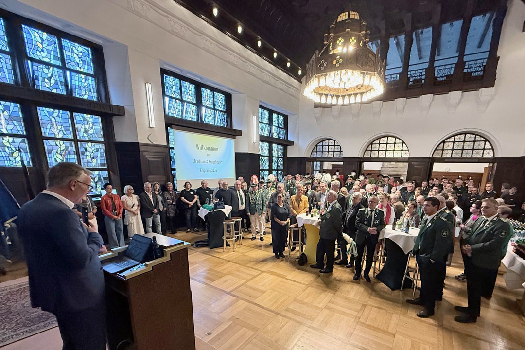 Empfang f&uuml;r Vereine im Rathaus-Sitzungssaal.