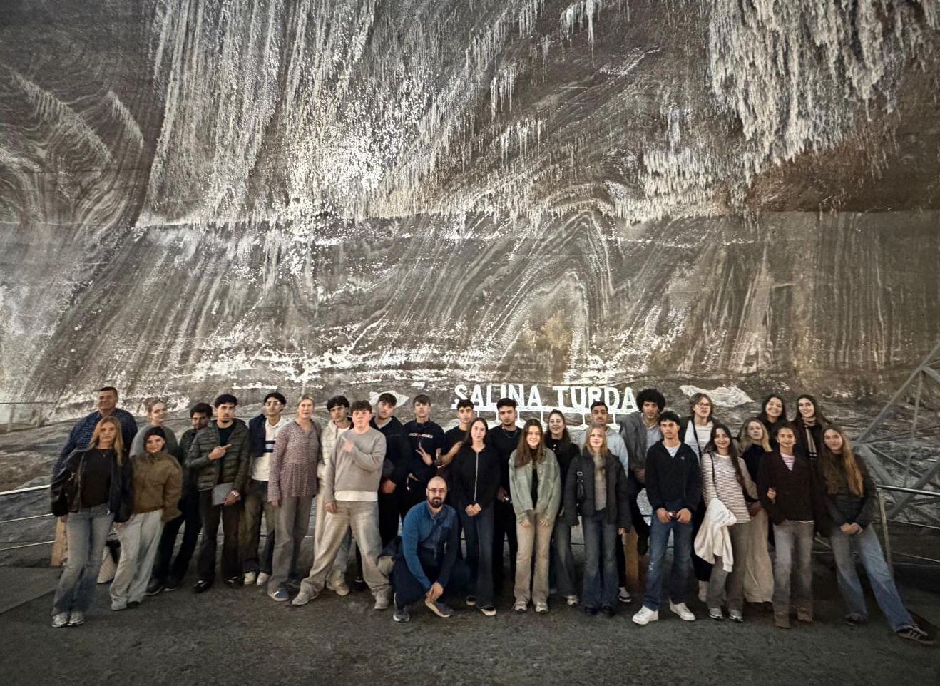 Einer der H&ouml;hepunkte der Fahrt: Die Gruppe besuchte das Salzbergwerk Salina Turda. Foto: Stadt RE