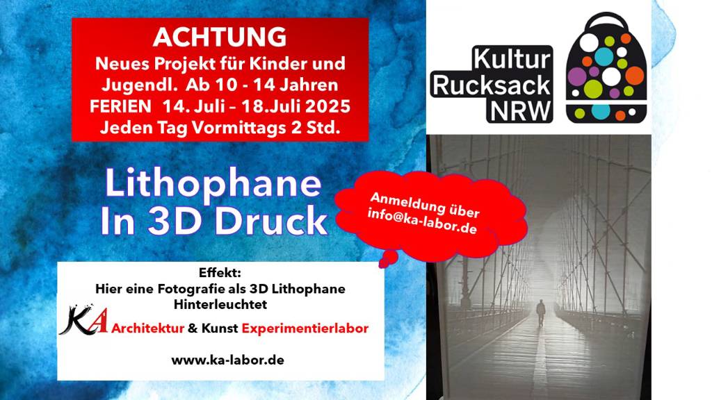 Foto und 3D Ferienworkshop Recklinghausen