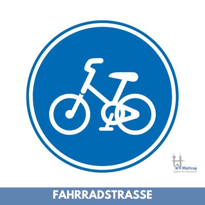 Auf dem Bild: Symbol Fahrrad